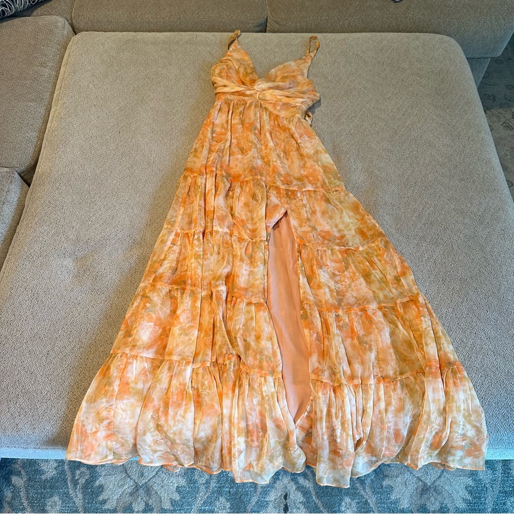 ASTR the Label Orange Madi Dress - Size XS - worn once!
